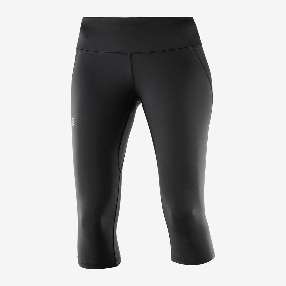 Leggins Salomon Mujer Negras - Salomon Argentina AGILE MID ,276914-QVA